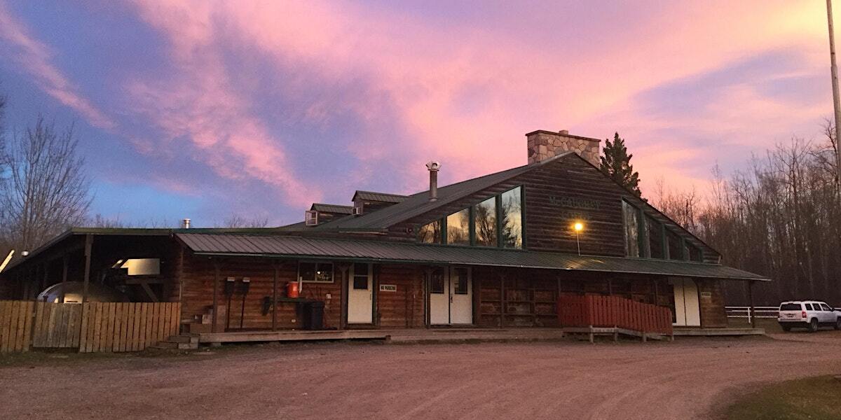 Main Lodge at sunrise